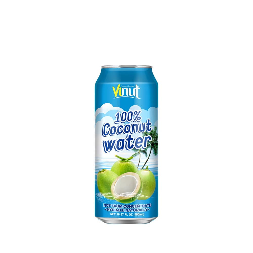 Vinut 100% Coconut Water, Can, 16.57 fl oz 490 mL