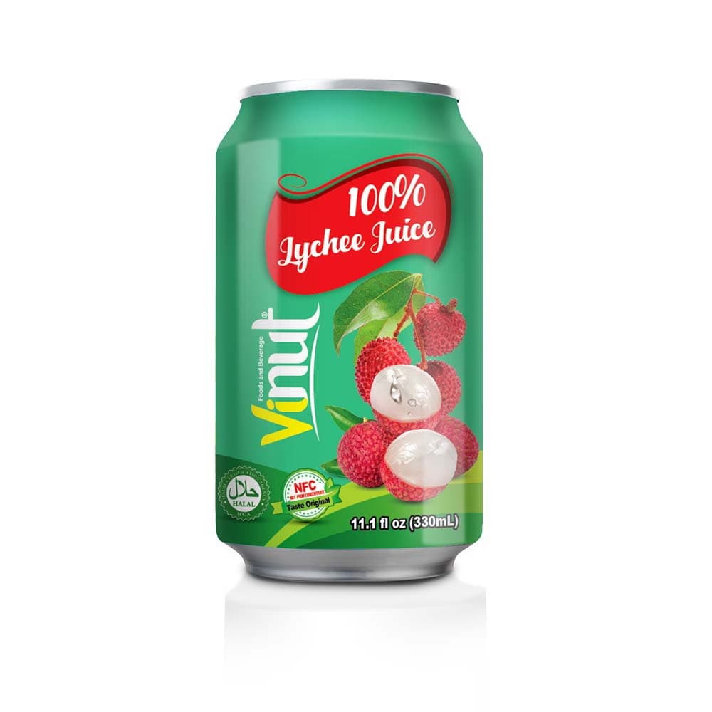 [DEUTSCH] VINUT 100% Lychee Juice, 11.1 fl oz (330 mL) Can