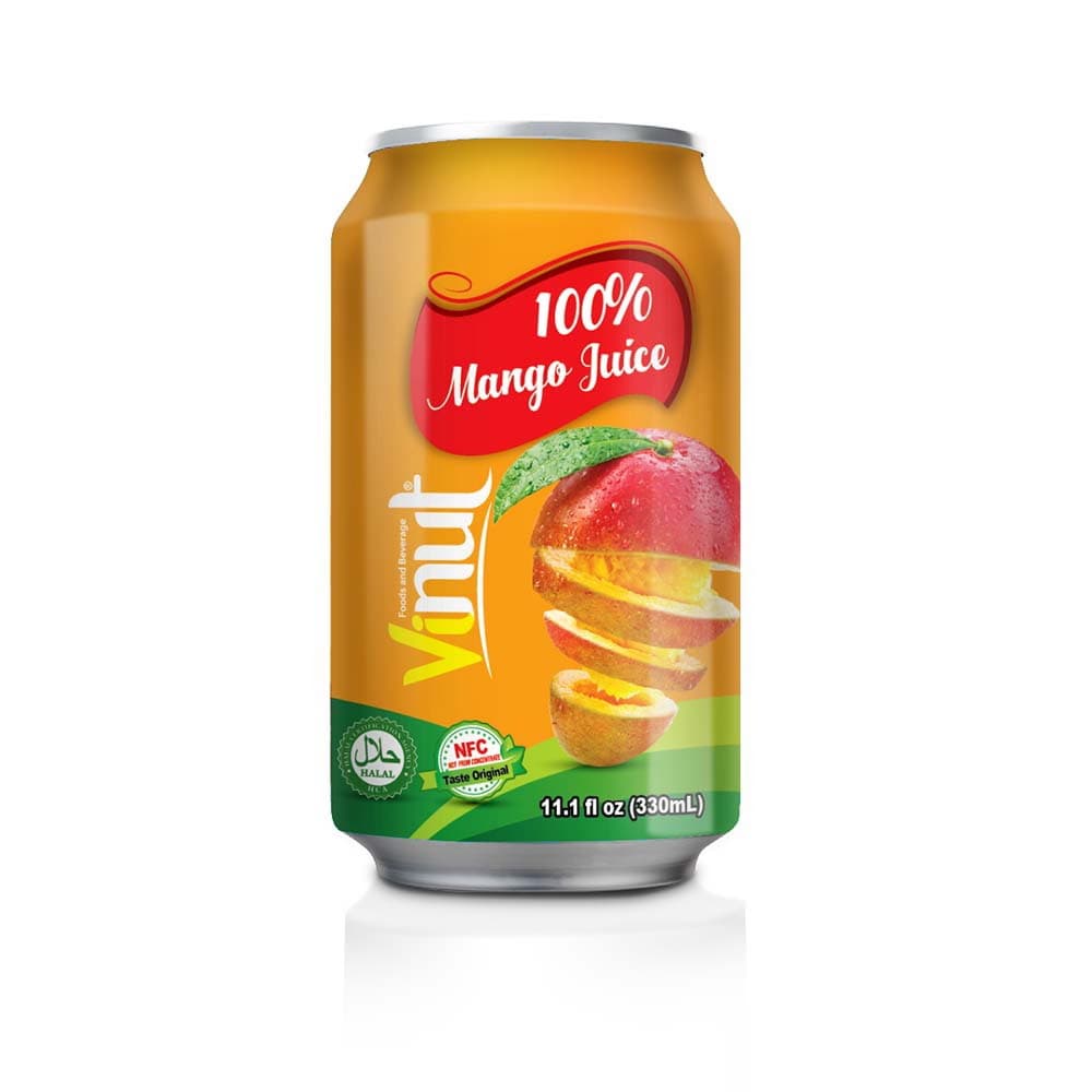 [DEUTSCH] VINUT 100% Mango Juice, 11.1 fl oz (330 mL) Can