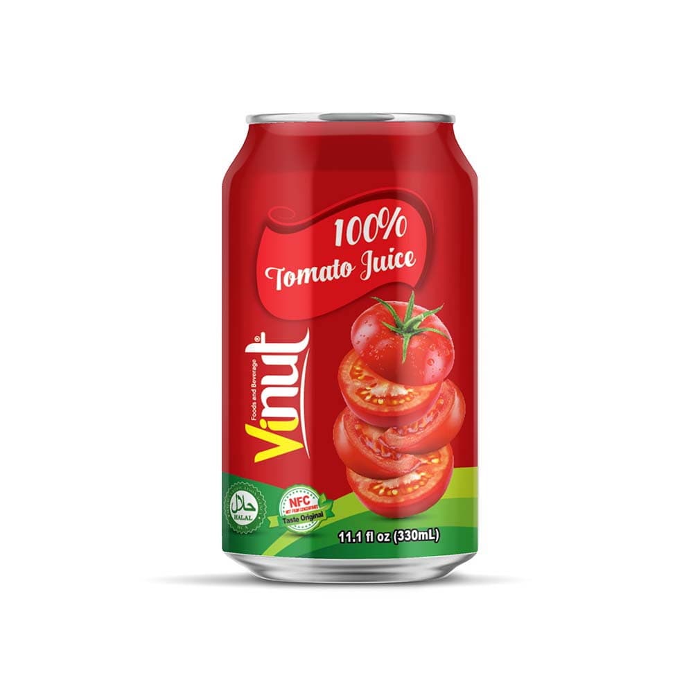 VINUT 100 % Tomatensaft, Nicht aus Konzentrat, 330 mL (11.1 fl oz) Dose