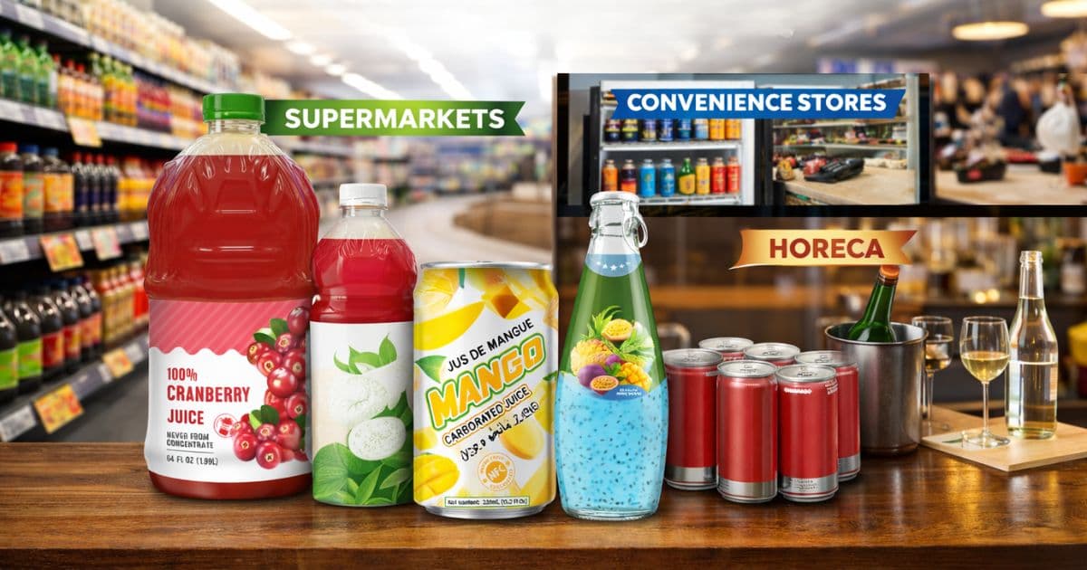 Beverage Formats for Supermarkets, Convenience, and HoReCa