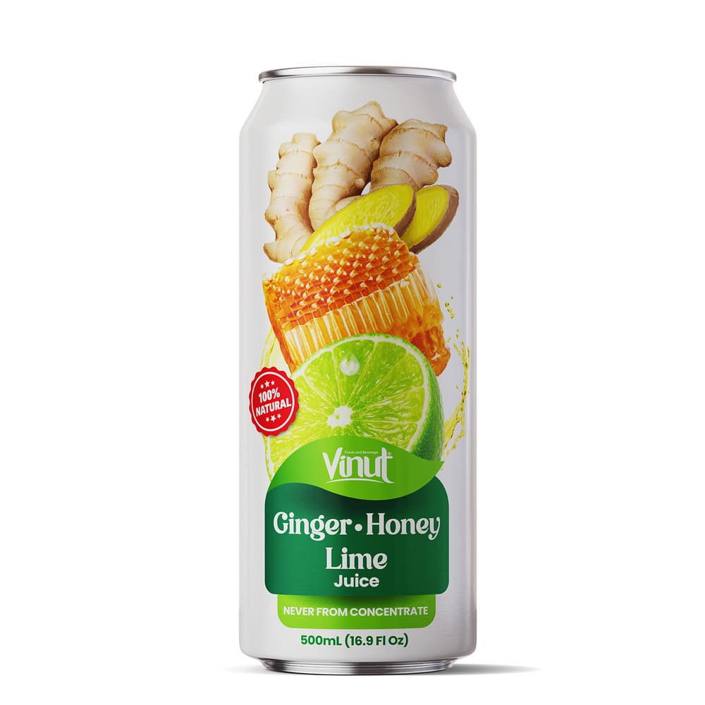 16.9 fl oz VINUT 100% Natural Ginger, Honey, Lime Juice drink - Not from Concentrate