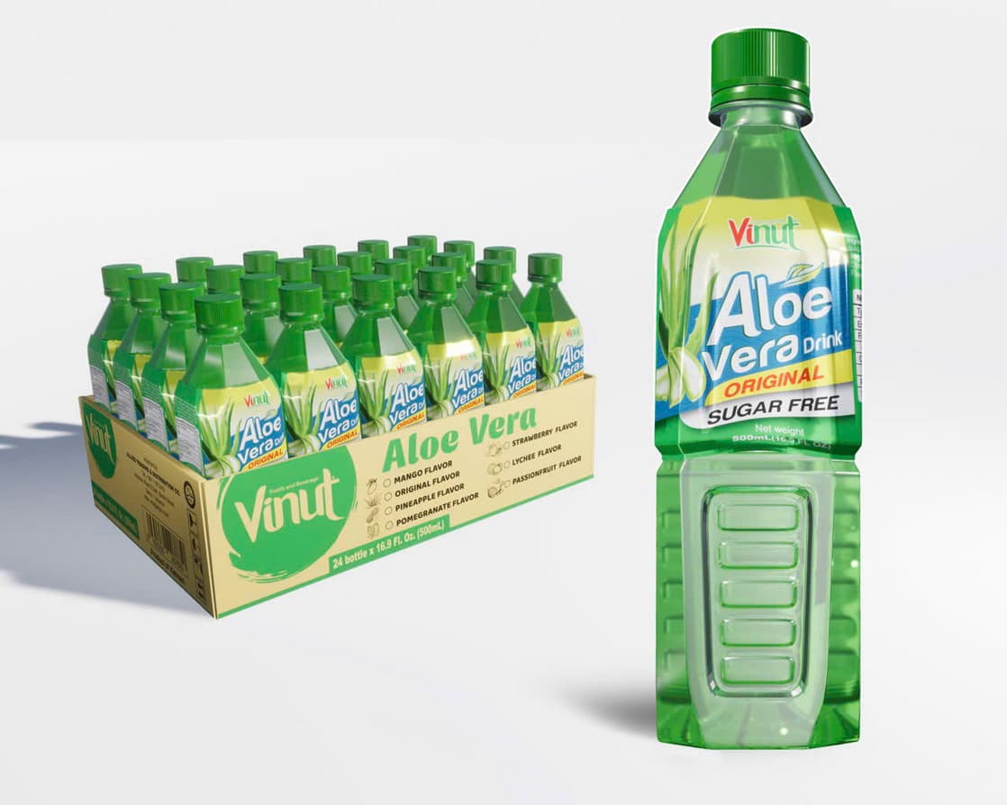 500ml VINUT Original Aloe Vera drink Sugar free
