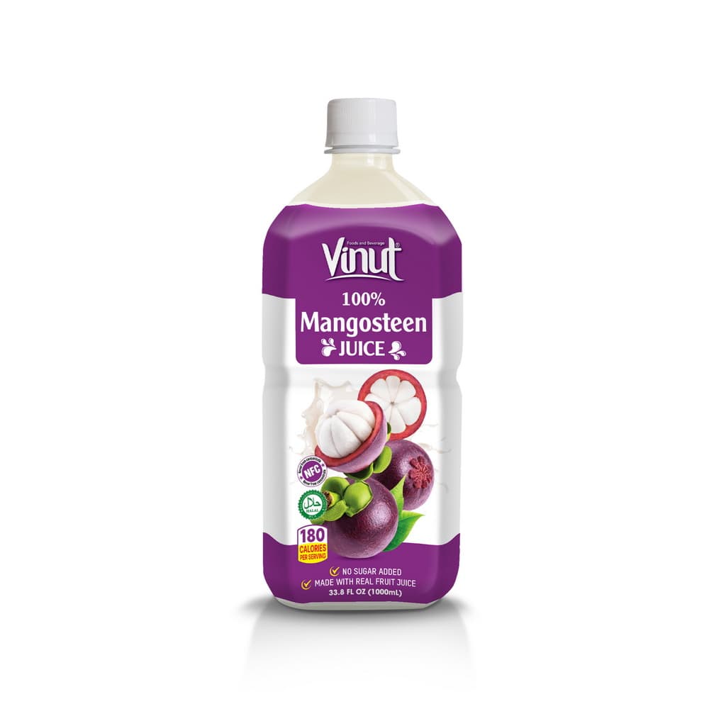Vinut 100% Mangosteen Juice, NFC, No Sugar Added, PET Bottle, 33.8 fl oz 1000 mL