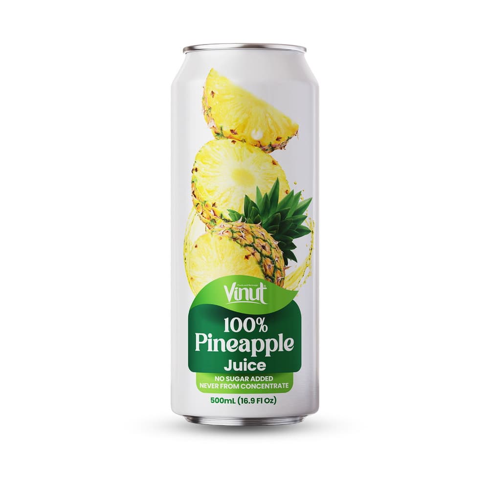 VINUT 100% Ananassaft, ohne Zuckerzusatz, nicht aus Konzentrat, Slim-Dose, 16.9 fl oz 500 mL