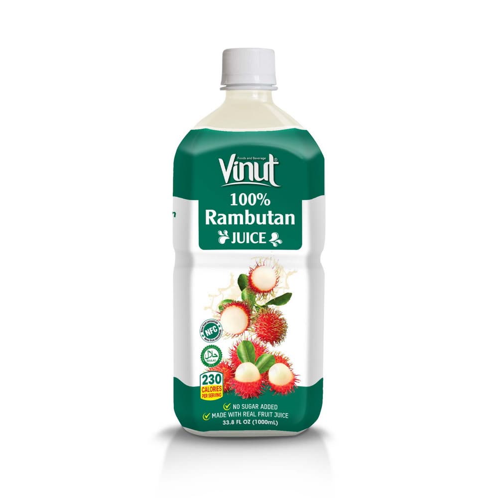 VINUT 100 % Rambutansaft, nicht aus Konzentrat, ohne Zuckerzusatz, 33.8 fl oz 1000 mL