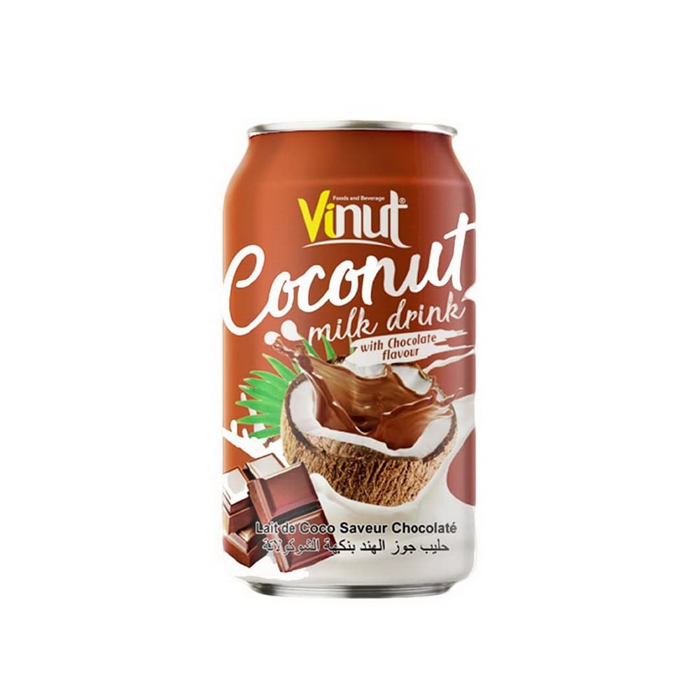 VINUT Kokosmilchgetränk mit Schokoladengeschmack, 330 mL Dose
