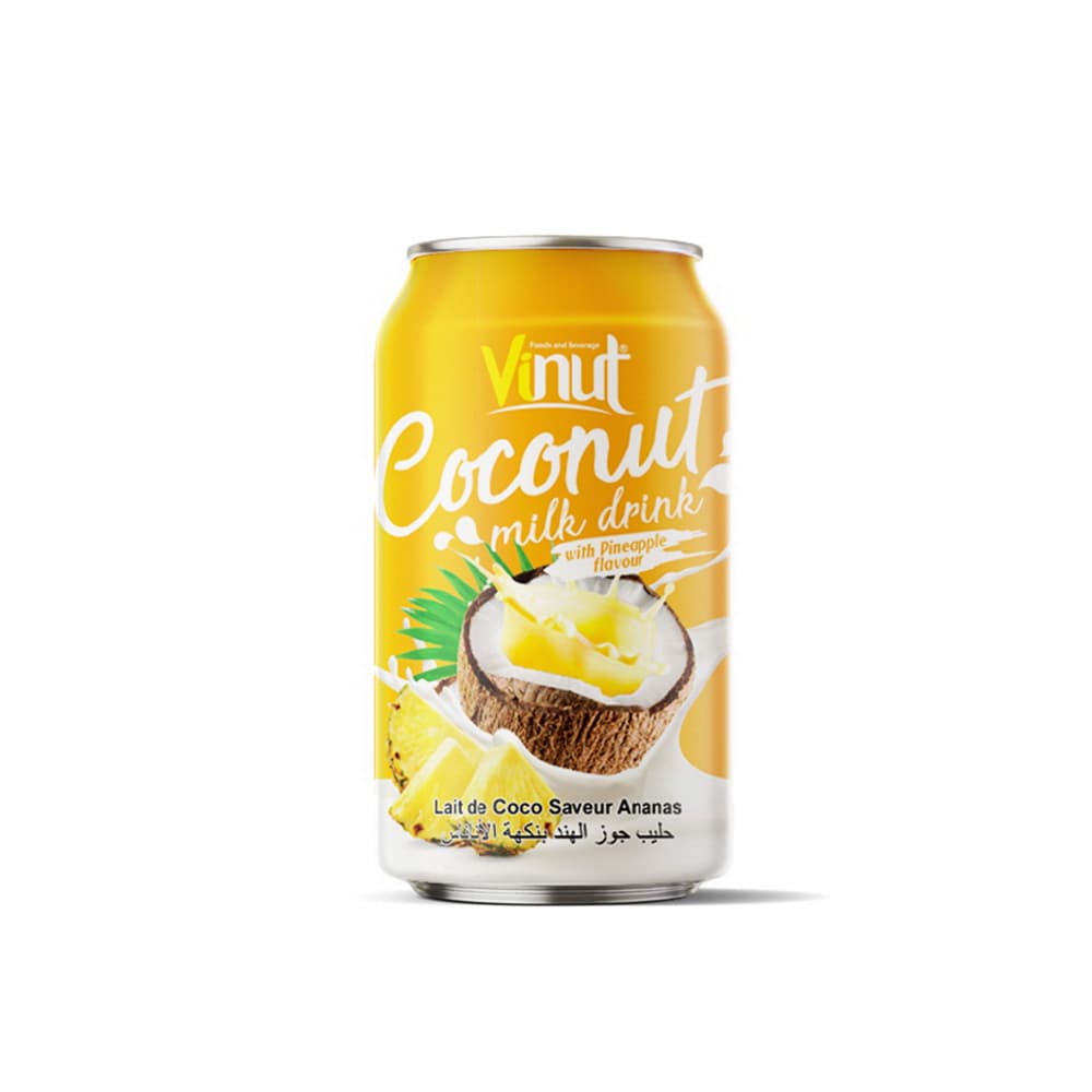 VINUT Kokosmilchgetränk mit Ananasgeschmack, 330 mL Dose