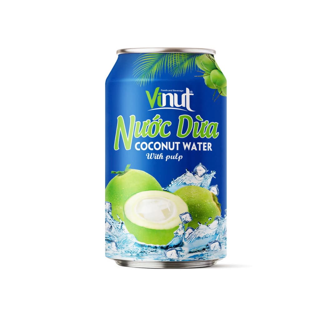 Vinut Coconut Water with Pulp, Can, 11.1 fl oz 330 mL